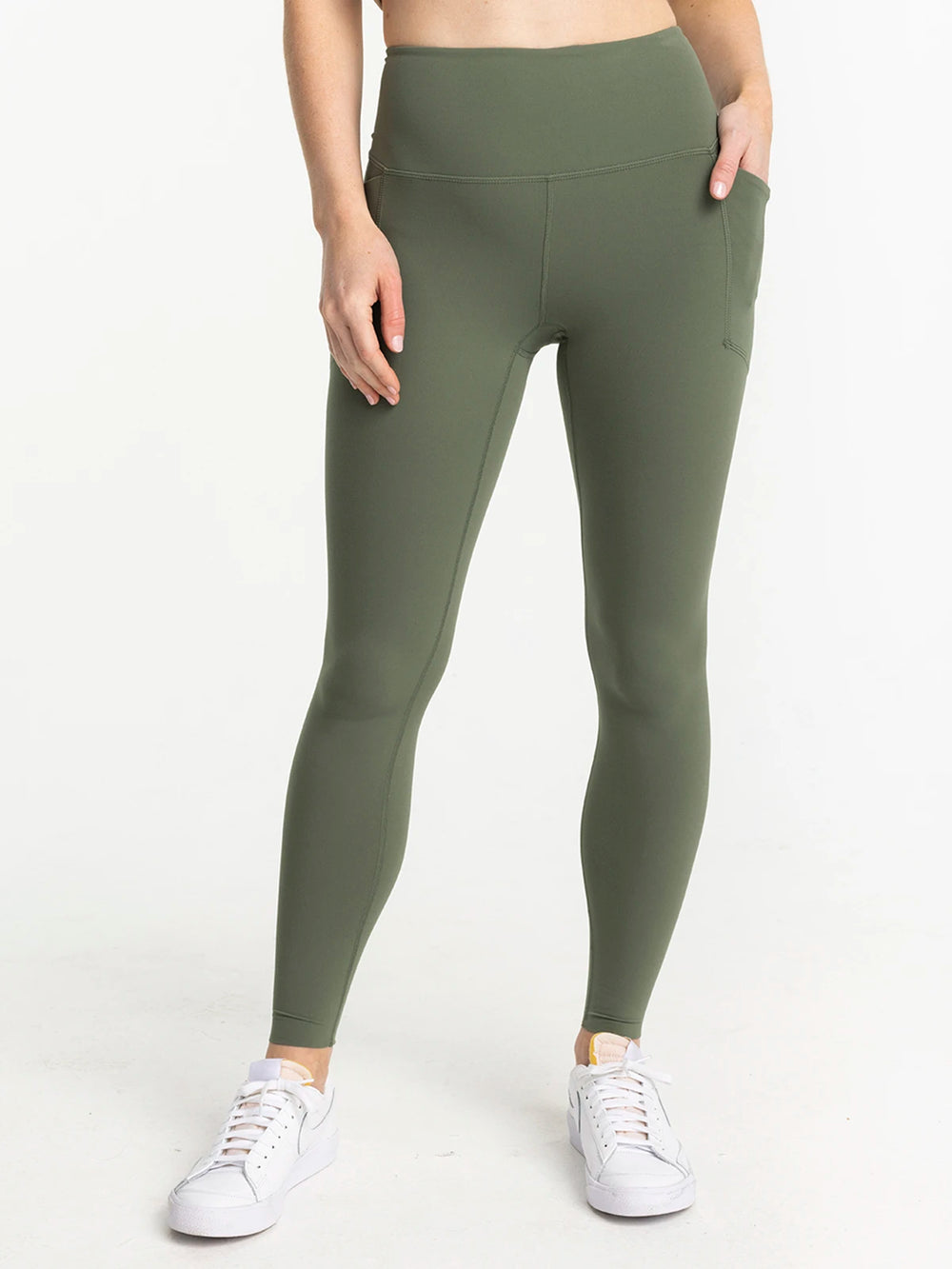 Women's All Day Pocket Legging - Agave Green second image