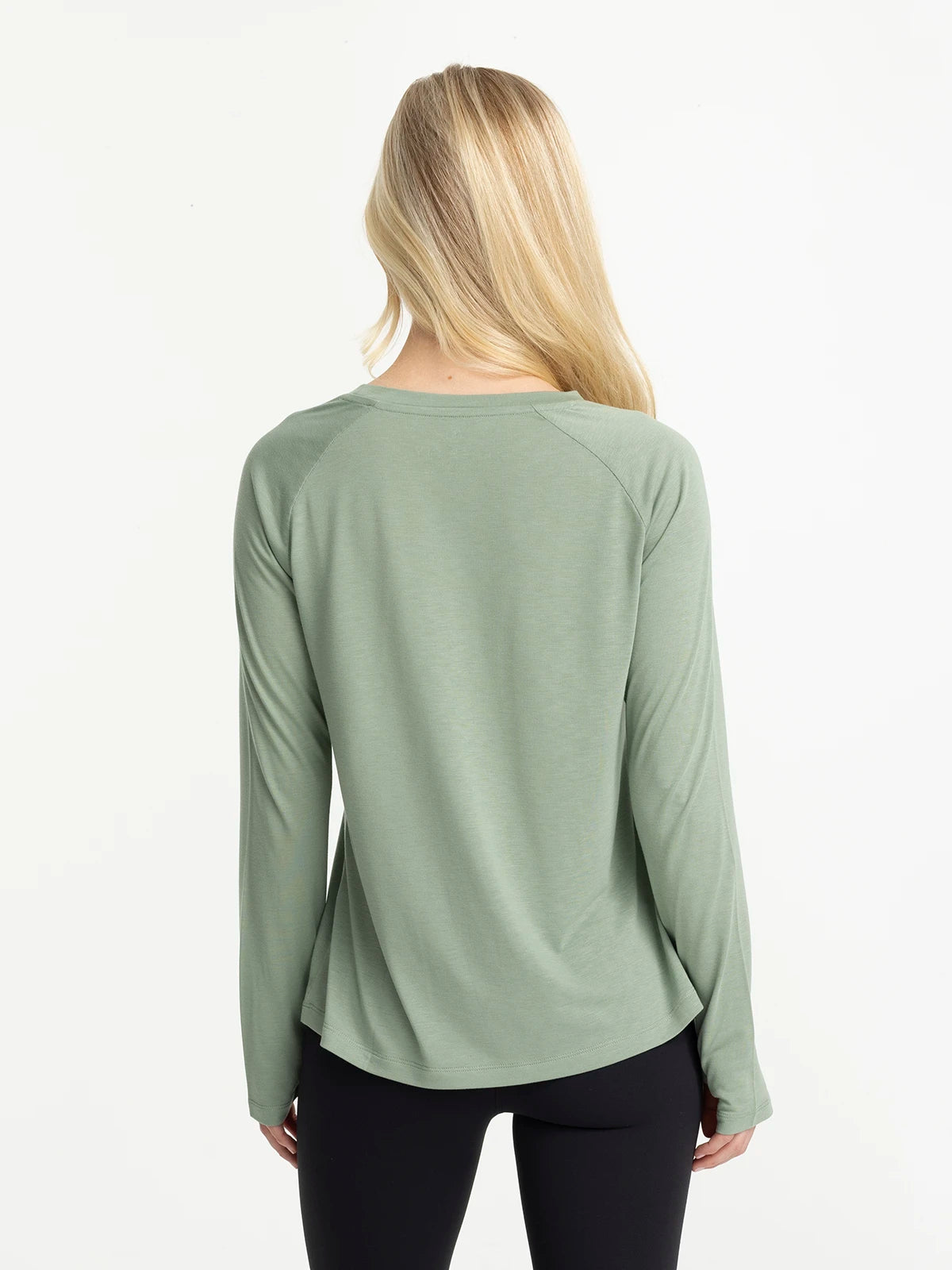 Women's Bamboo Lightweight Long Sleeve II - Palm Green