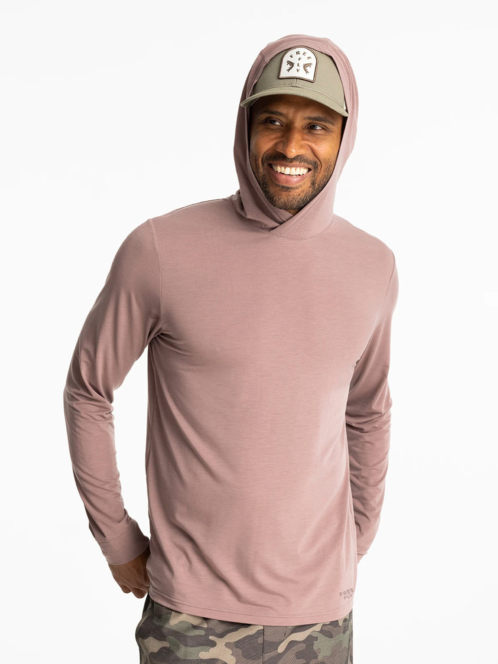 Men's Elevate Lightweight Hoodie - Fig second image