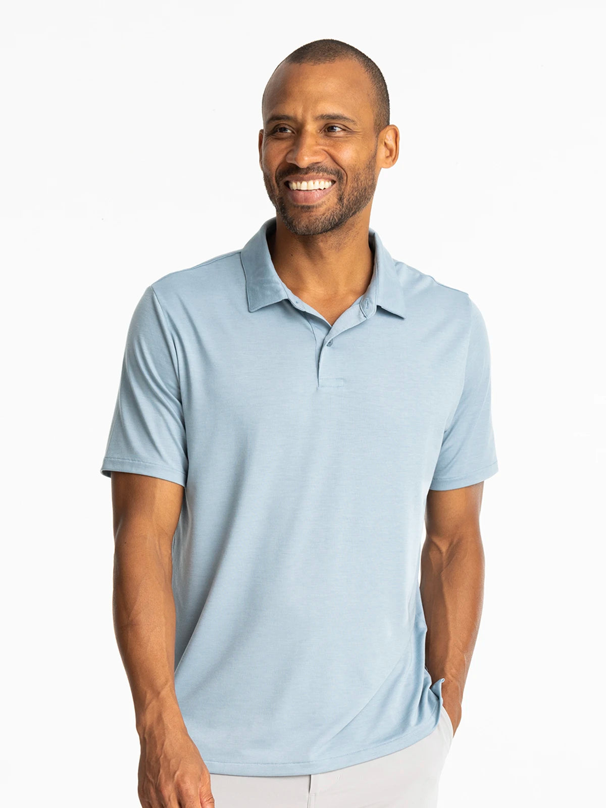 Men's Elevate Polo - Blue Fog