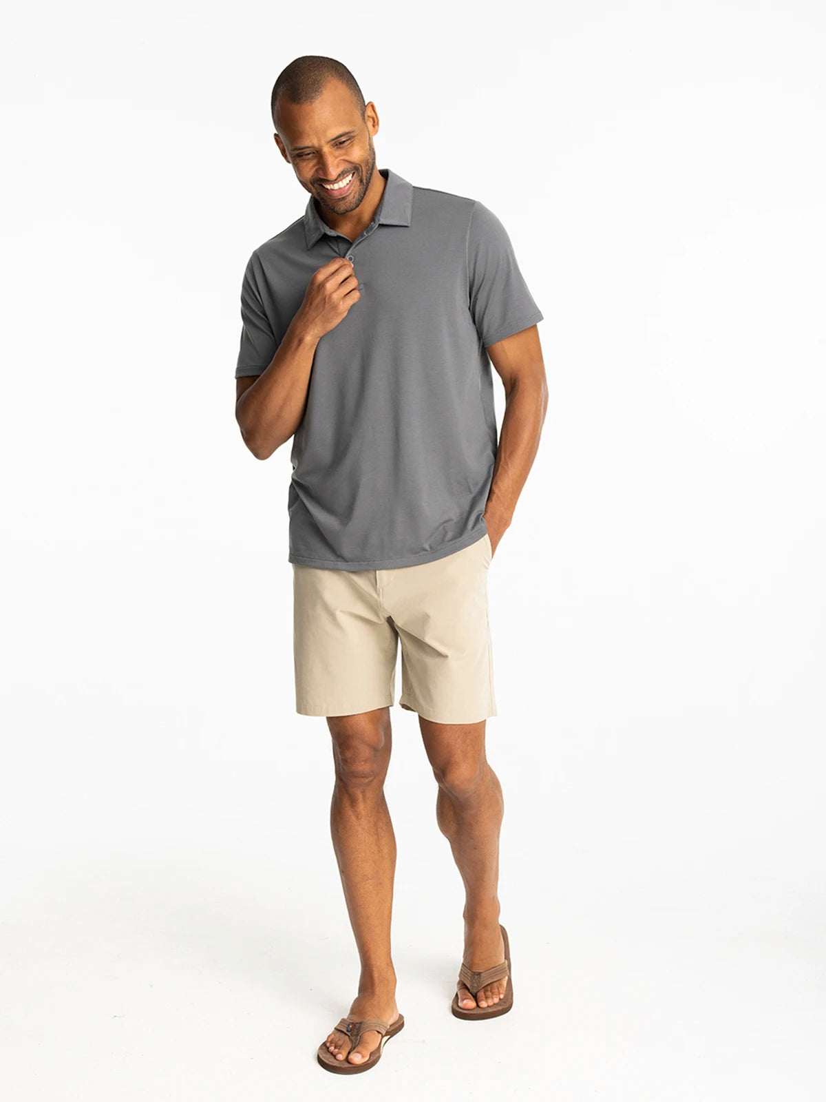 Men's Elevate Polo - Smoke