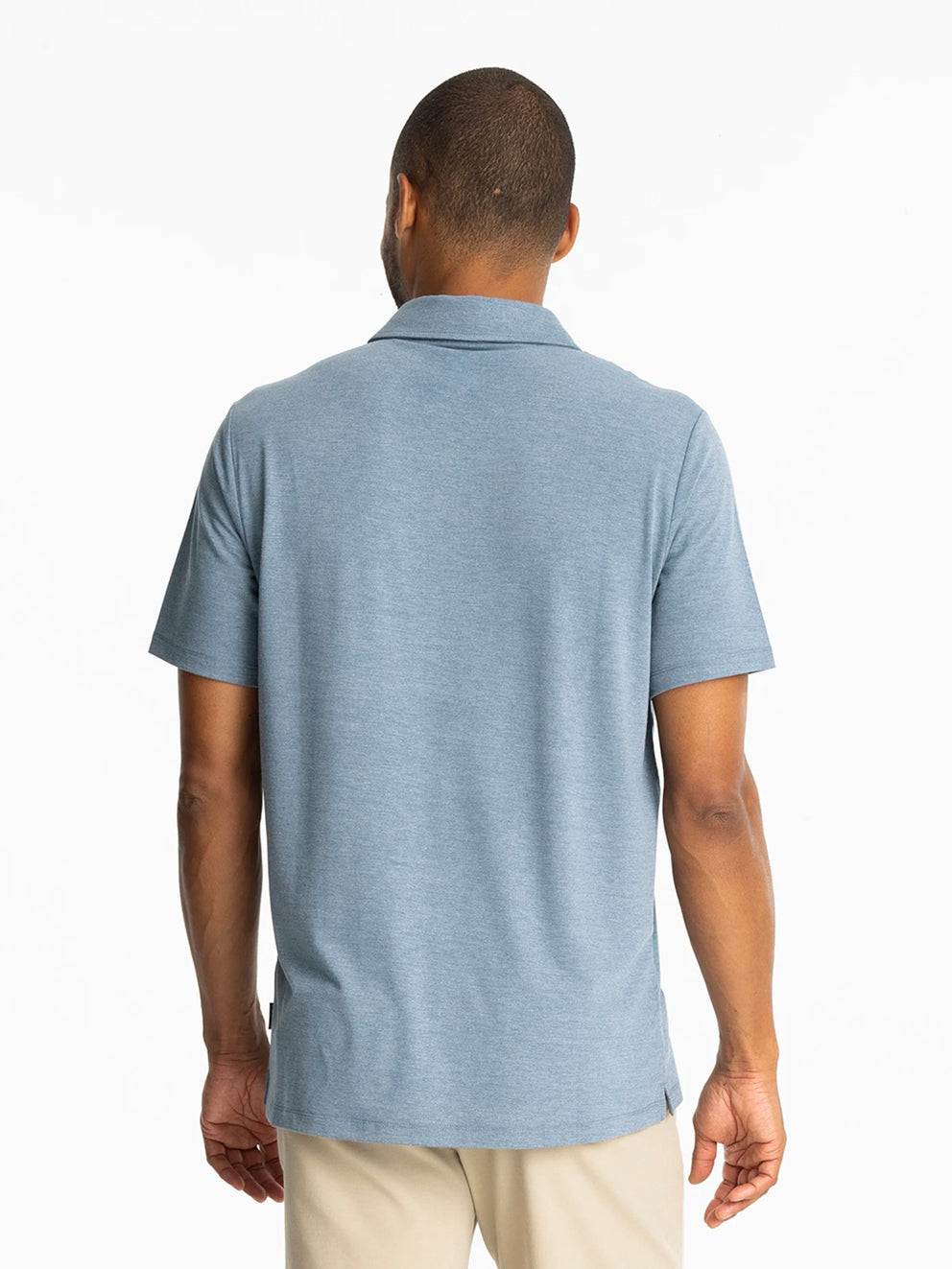 Men's Bamboo Flex Polo II - Heather Deepwater