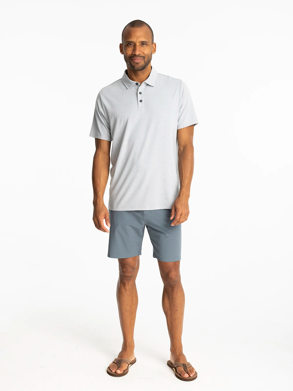 Men's Bamboo Flex Polo II - Heather Aspen Grey