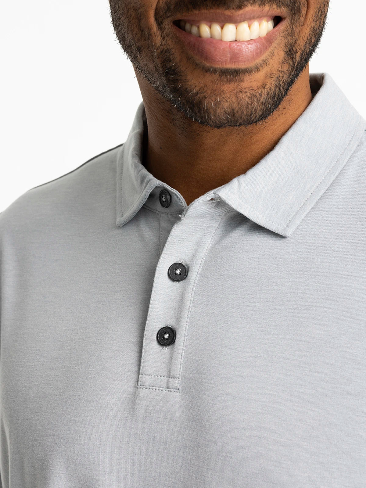 Men's Bamboo Flex Polo II - Heather Aspen Grey