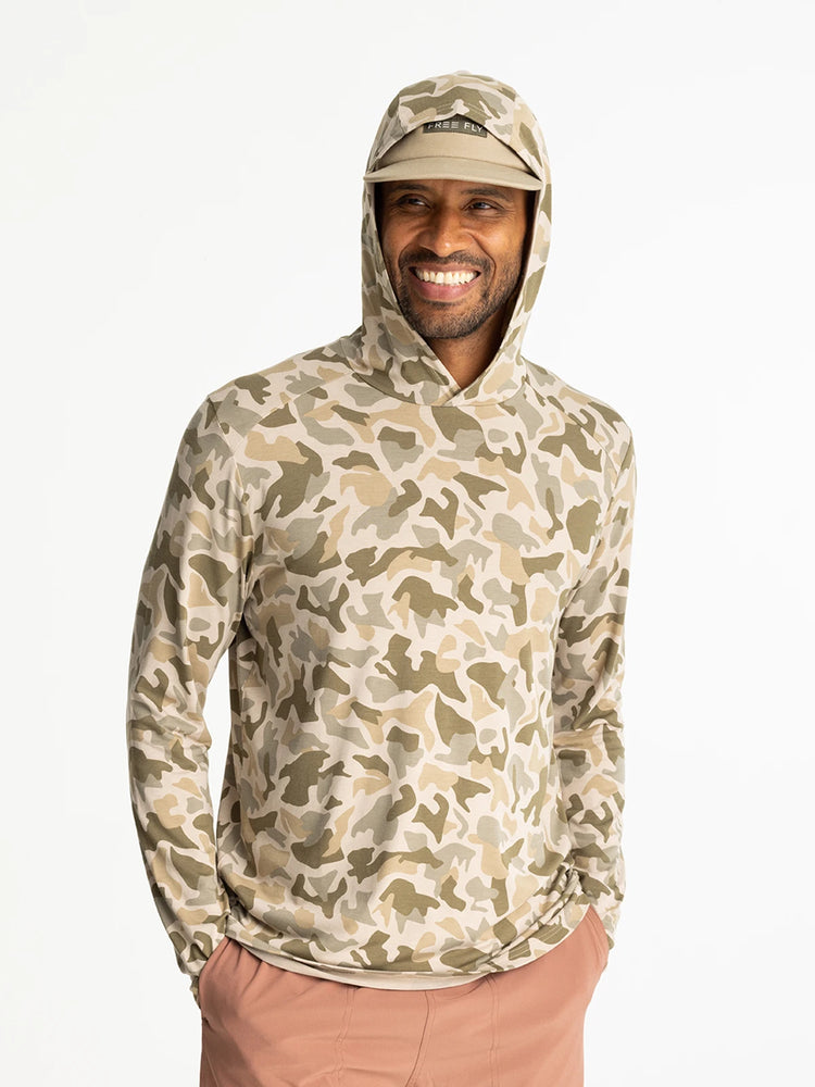 Men's Bamboo Shade Hoodie - Barrier Island Camo