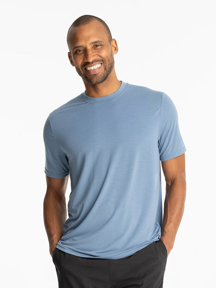 Men's Elevate Lightweight Tee - Bluestone