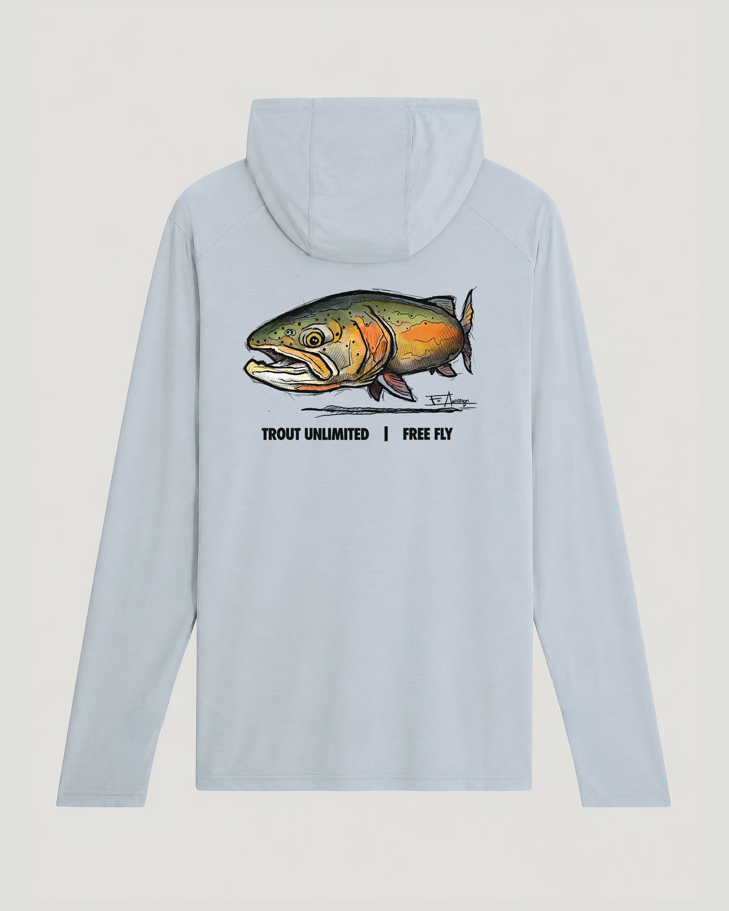 Men's Bamboo Shade Hoodie - Trout Unlimited