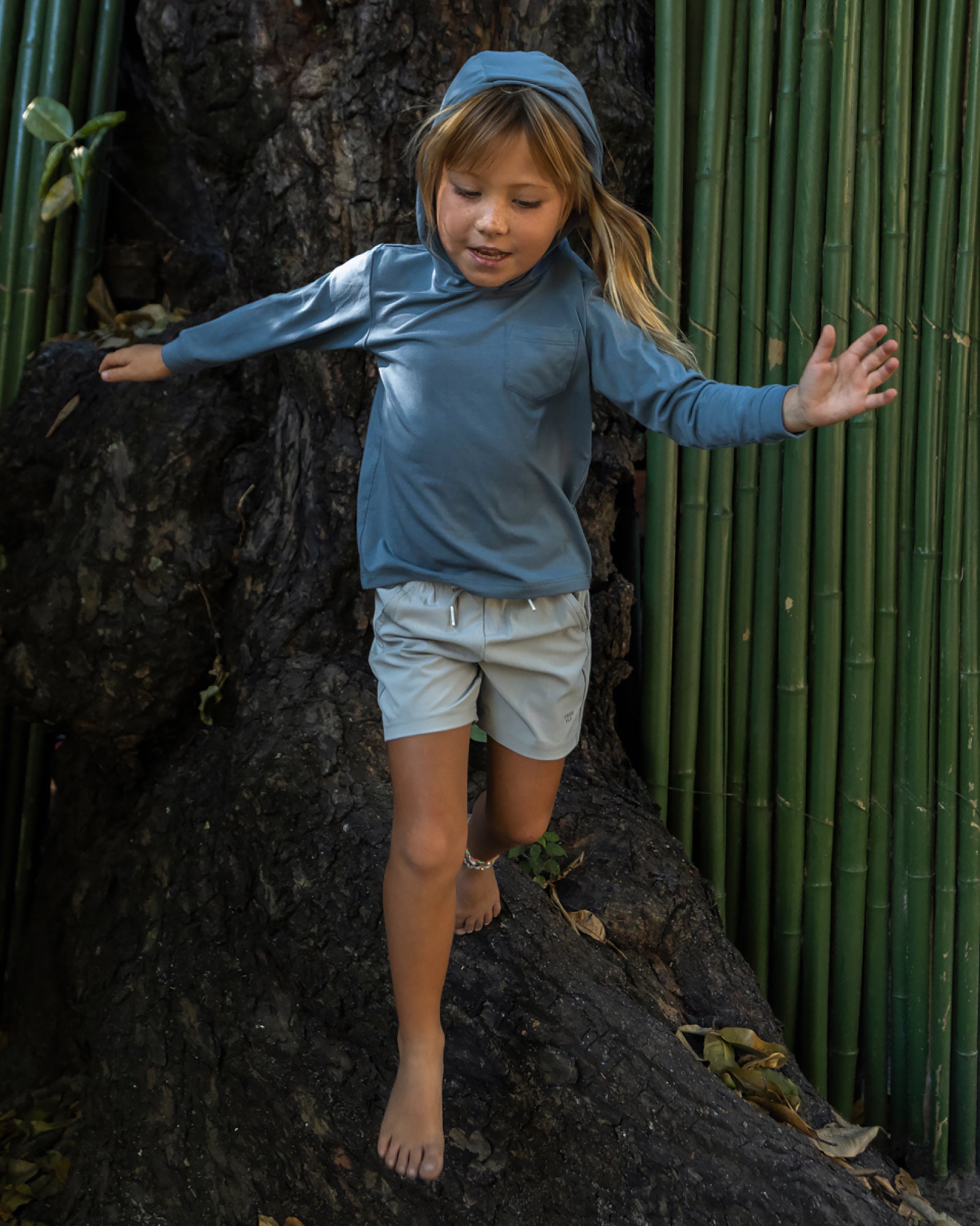 Toddler Bamboo Shade Hoodie - Coral Peach – Free Fly Apparel