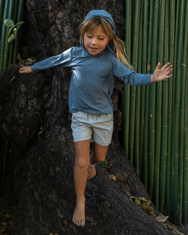 Toddler Bamboo Shade Hoodie - Coral Peach