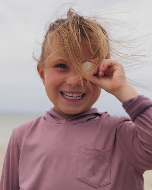 Toddler Bamboo Shade Hoodie - Coral Peach
