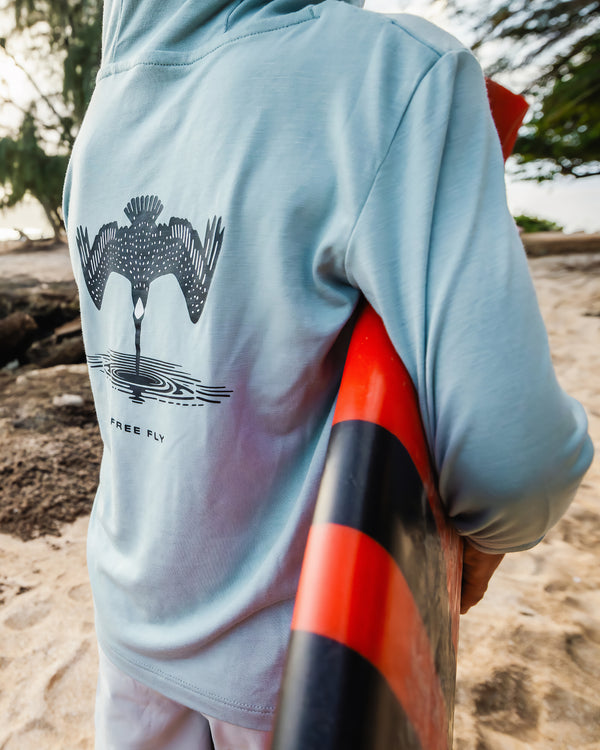 Toddler Bamboo Shade Graphic Hoodie - Dive Bomb Ocean Mist