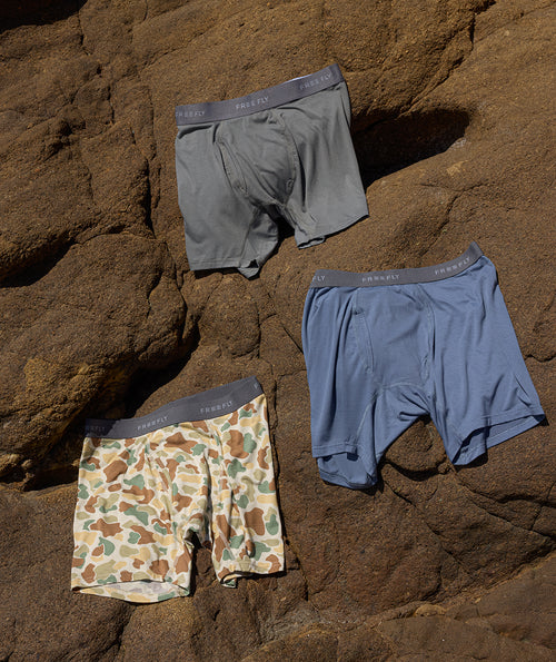 Men's Bamboo Motion Boxer Brief - Vintage Camo