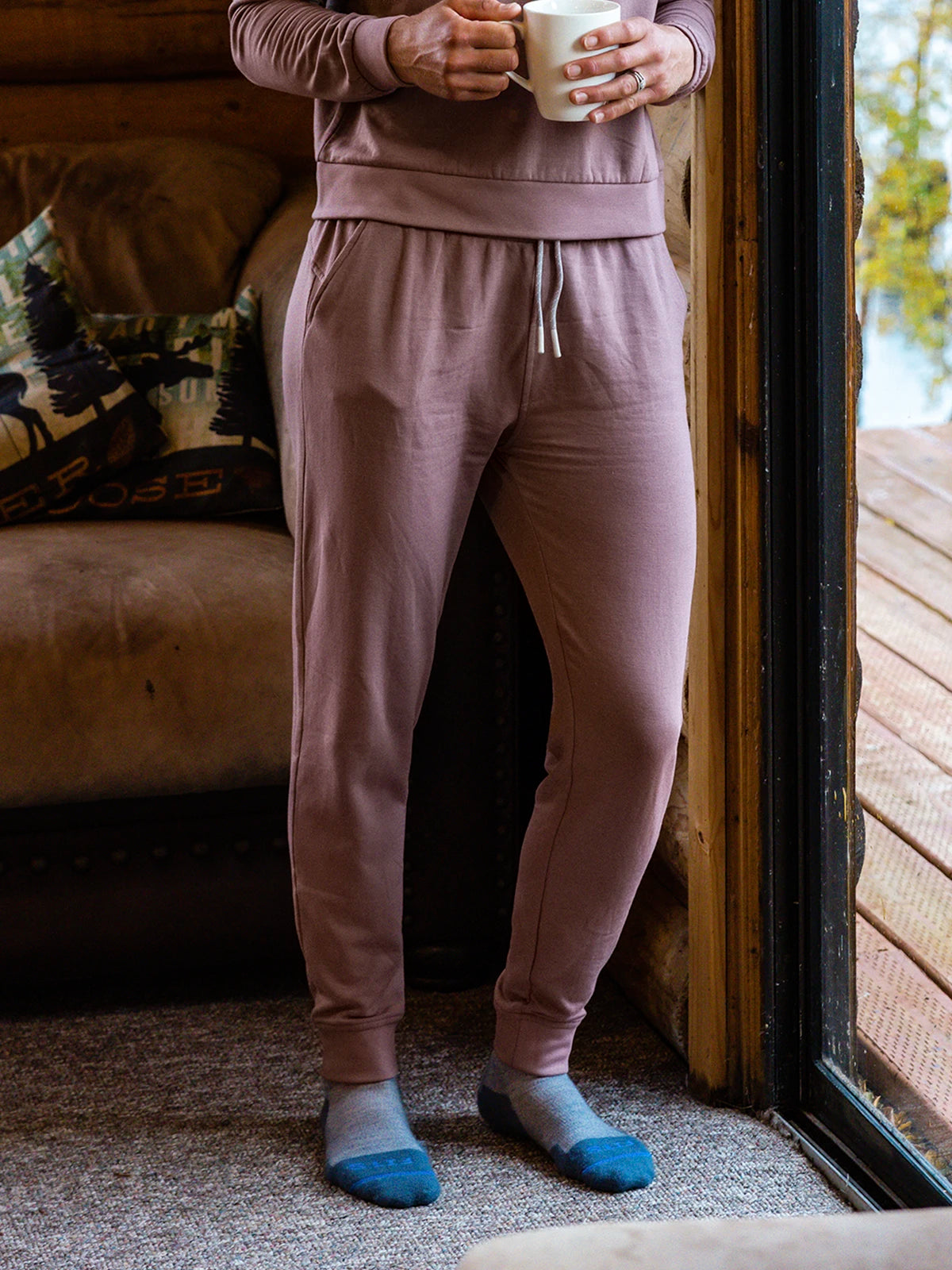 Women's Bamboo Lightweight Fleece Jogger - Canyon