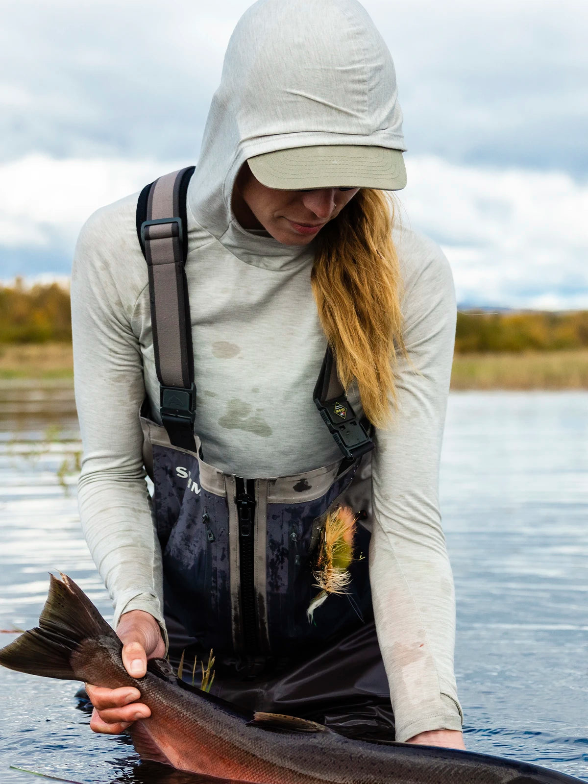 Women's Elevate Hoodie - Heather Bay Blue