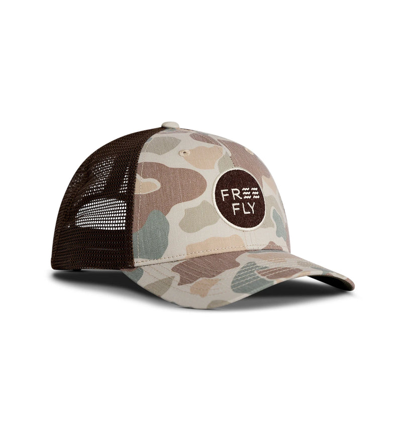 Camo Trucker Hat - Vintage Camo – Free Fly Apparel