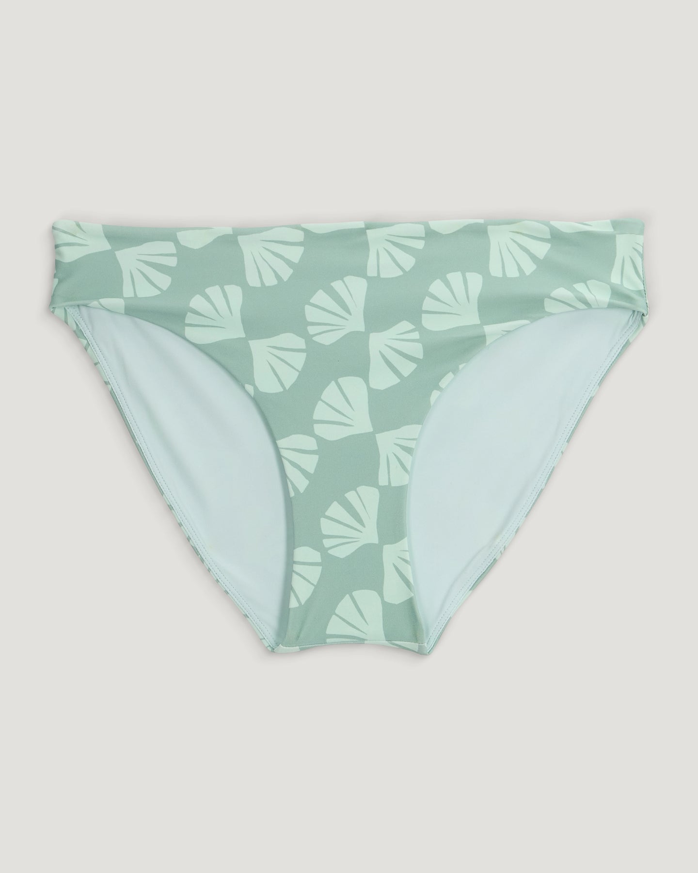 Women's Wavebound Bikini Bottom - Sea Scallop Print Ocean Mist
