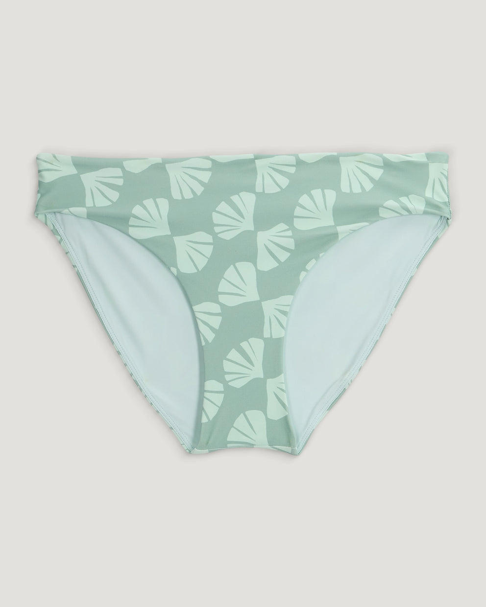 Women's Wavebound Bikini Bottom - Sea Scallop Print Ocean Mist