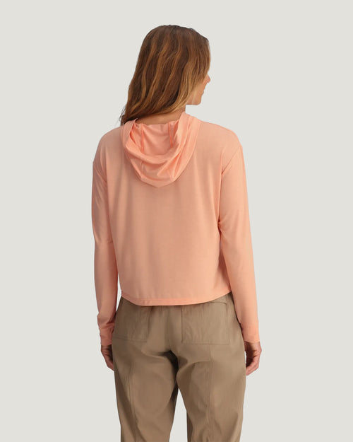 Women's Elevate Lightweight Hoodie - Light Coral