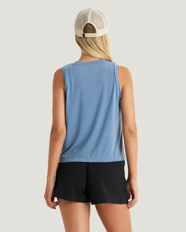 Women's Elevate Lightweight Tank - Windward Blue