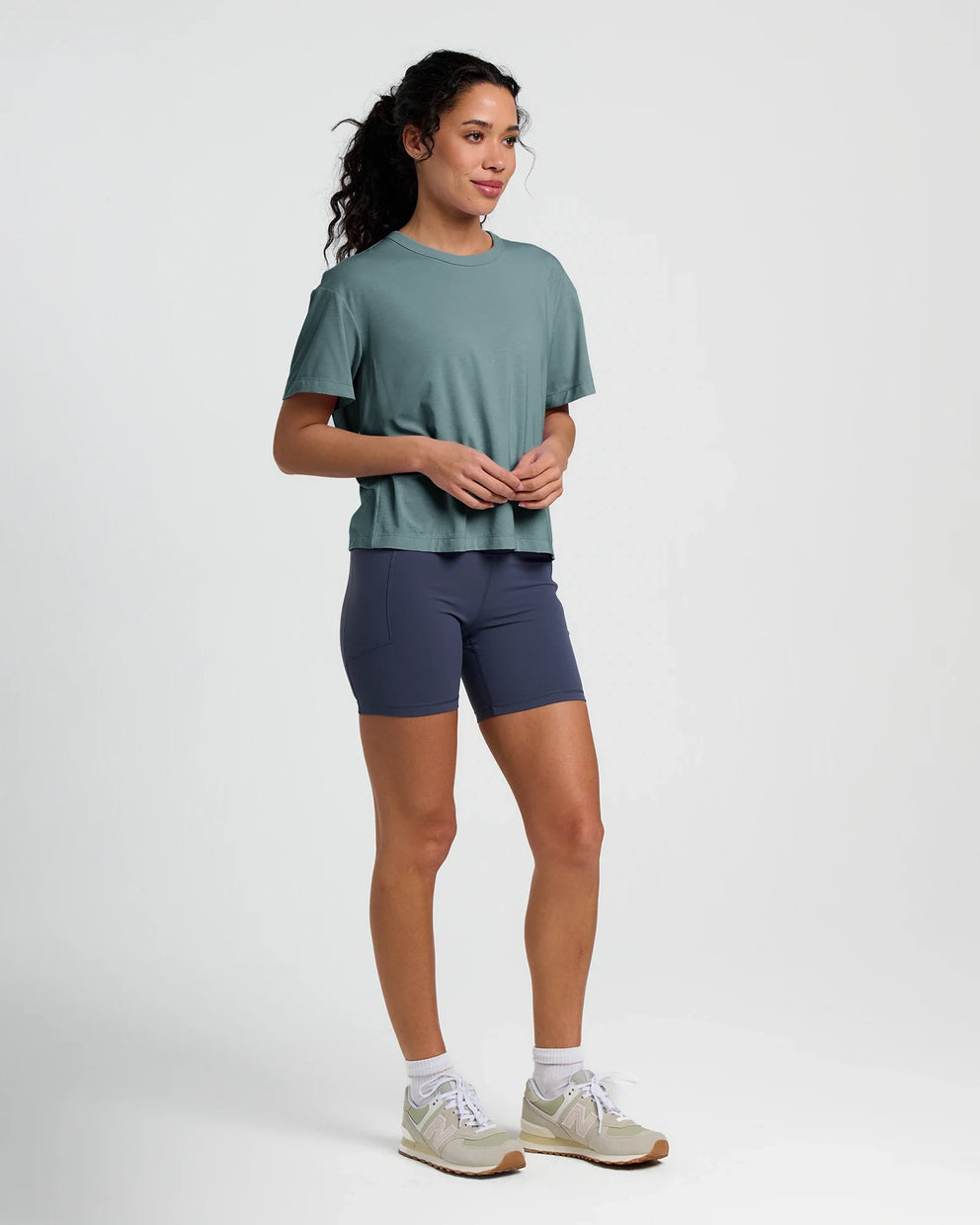 Women's Elevate Lightweight Tee - Stormy Sea