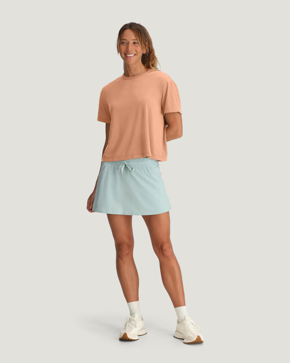 Women's Elevate Lightweight Tee - Light Coral