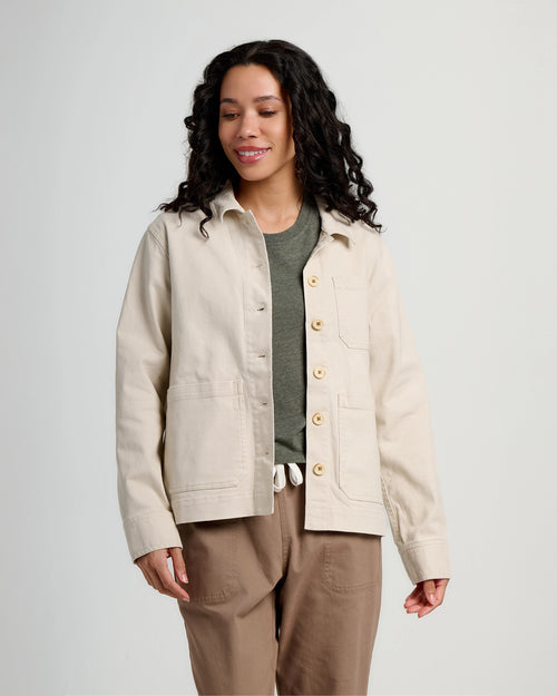 Women's Folly Twill Chore Coat - Stone