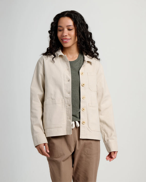 Women's Folly Twill Chore Coat - Stone