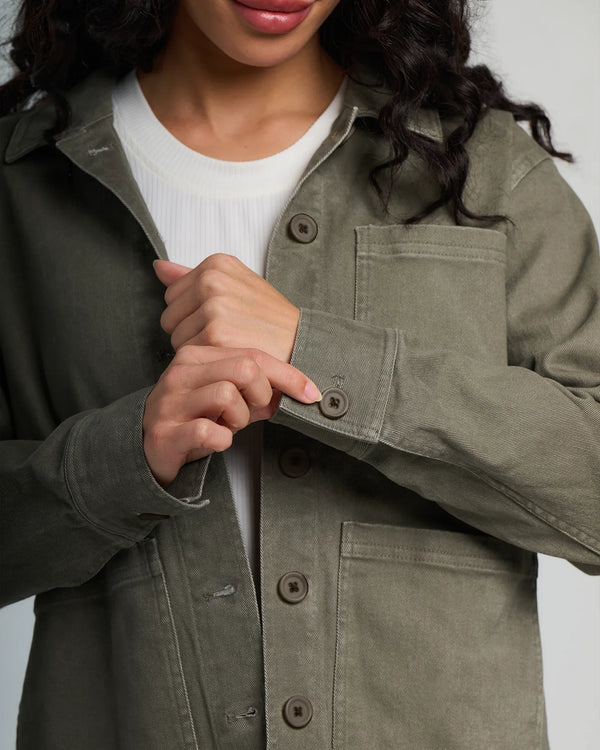 Women's Folly Twill Chore Coat - Smokey Olive