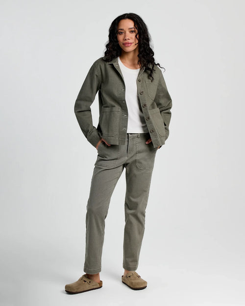 Women's Folly Twill Chore Coat - Smokey Olive