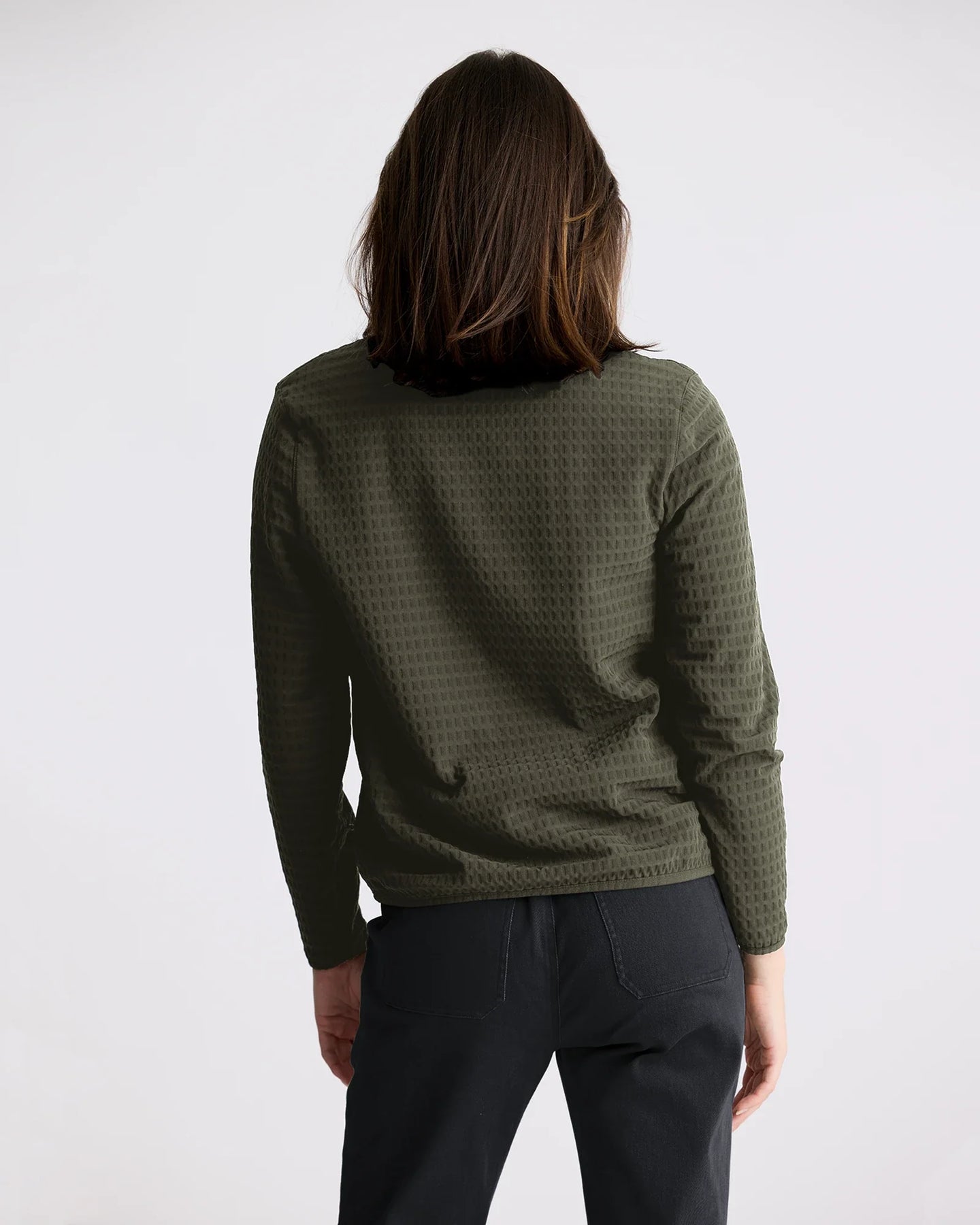 Women's Gridback Fleece Jacket - Dark Forest