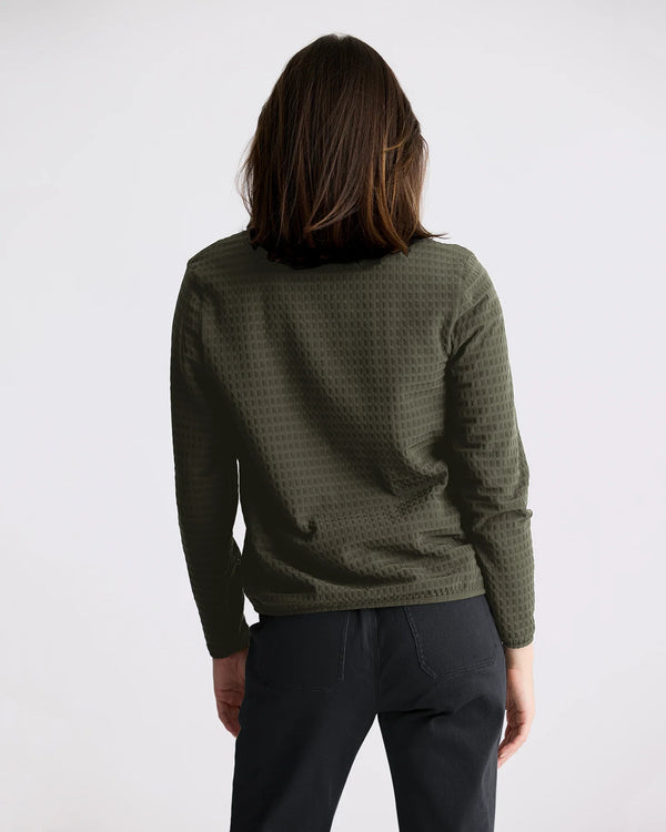 Women's Gridback Fleece Jacket - Dark Forest
