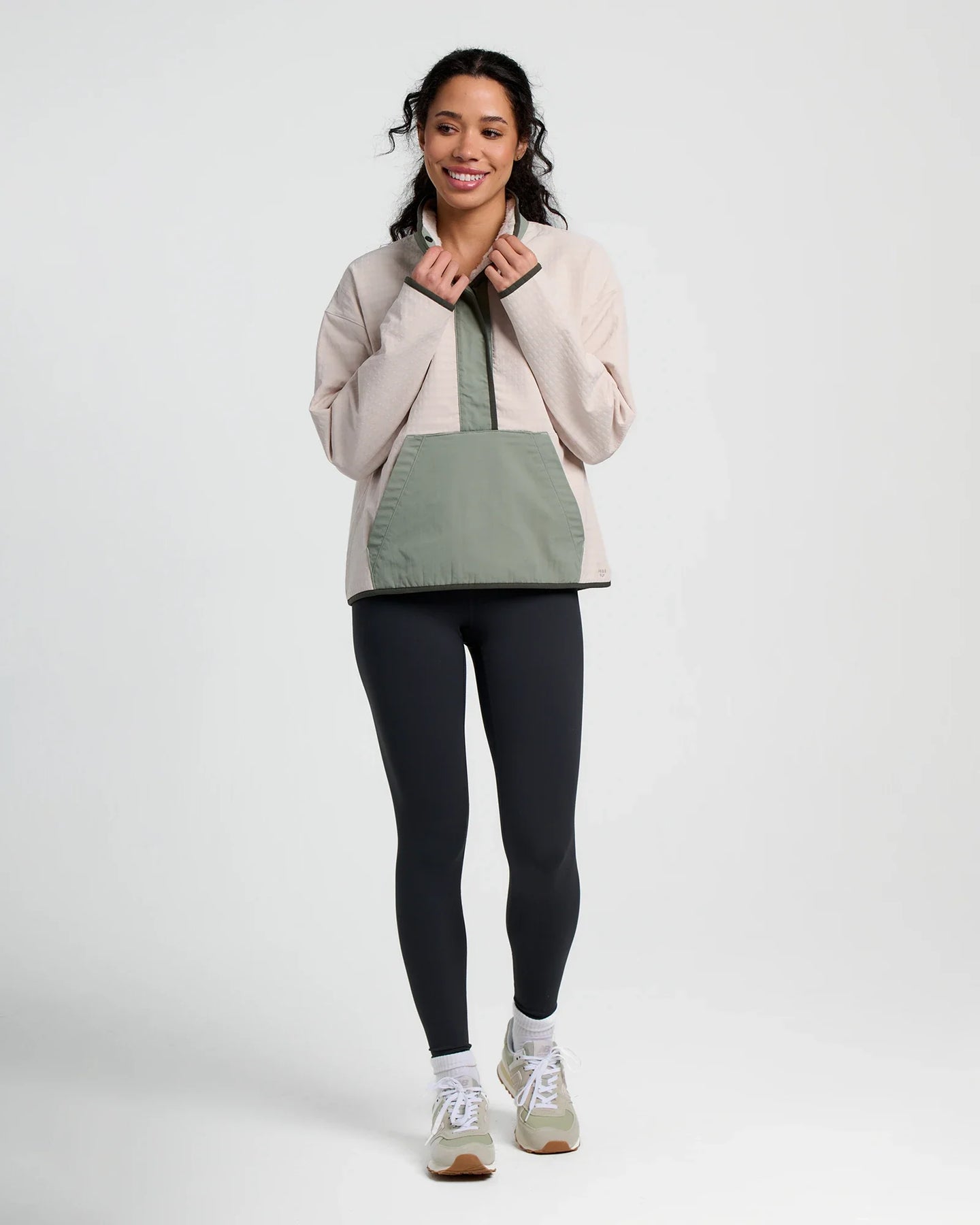 Women's Gridback Fleece Snap Pullover - Forest