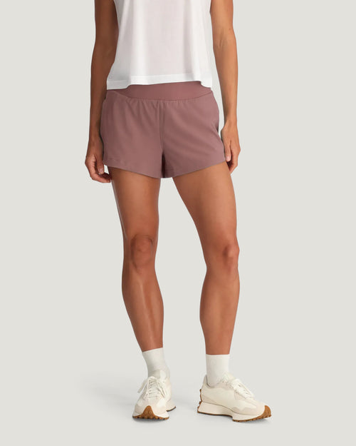 Women's Bamboo-Lined Active Breeze Short – 3" - Fig