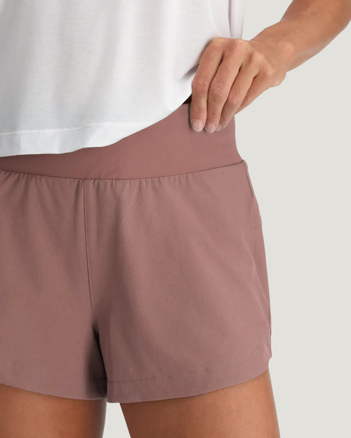 Women's Bamboo-Lined Active Breeze Short – 3" - Fig