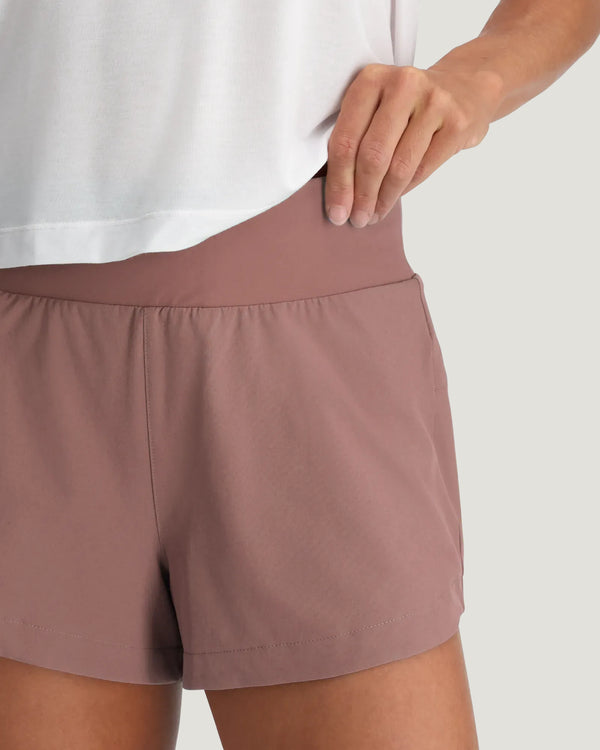 Women's Bamboo-Lined Active Breeze Short – 3" - Fig
