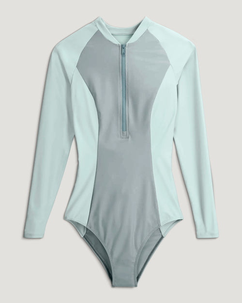 Women's Wavebound Long Sleeve Suit - Ocean Mist / Tropic Sea