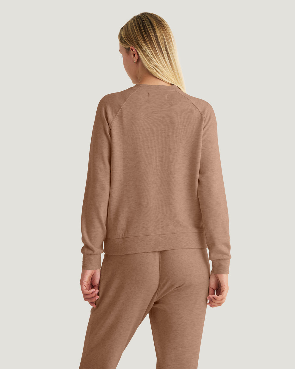 Women's Bamboo Lightweight Fleece Crew - Fossil