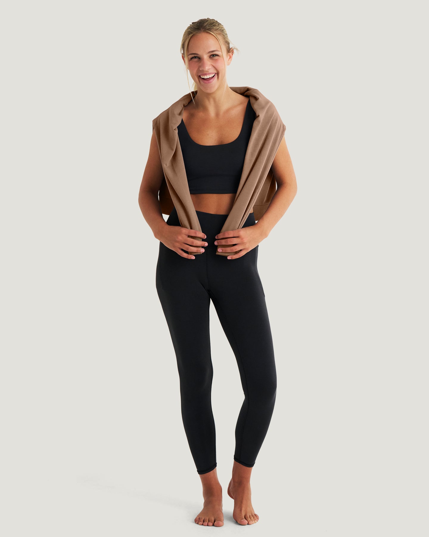 Women's Bamboo Lightweight Fleece Crew - Fossil