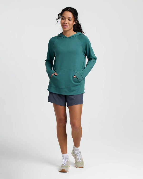 Women's Bamboo Lightweight Fleece Hoodie - Sea Pine