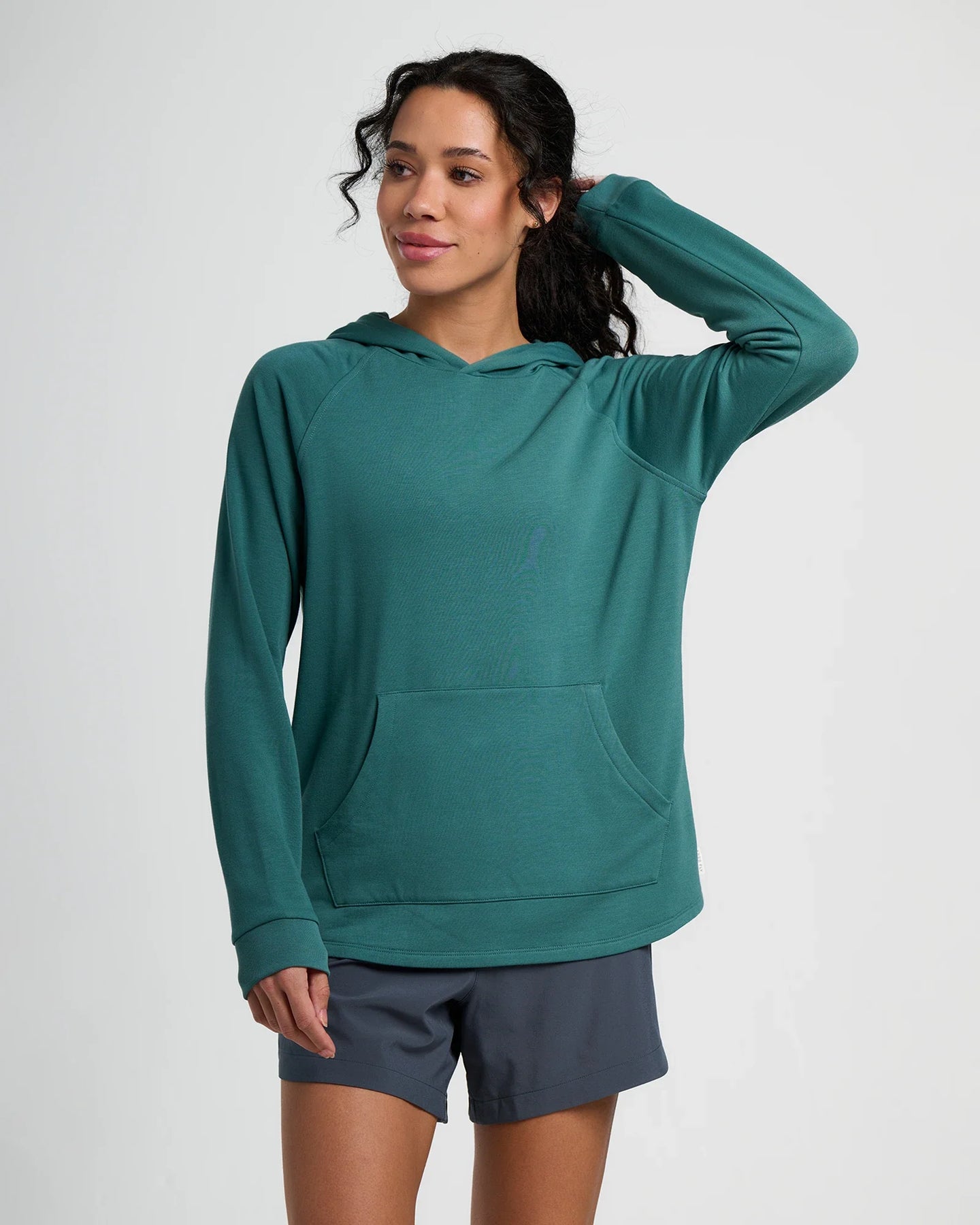 Women's Bamboo Lightweight Fleece Hoodie - Sea Pine