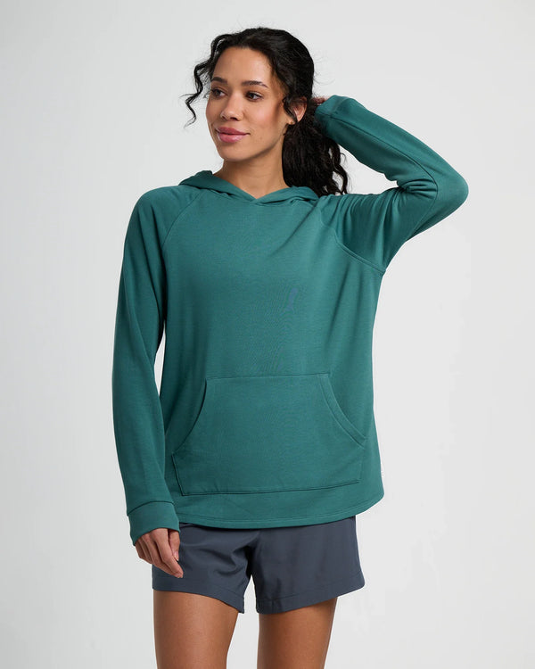 Women's Bamboo Lightweight Fleece Hoodie - Sea Pine