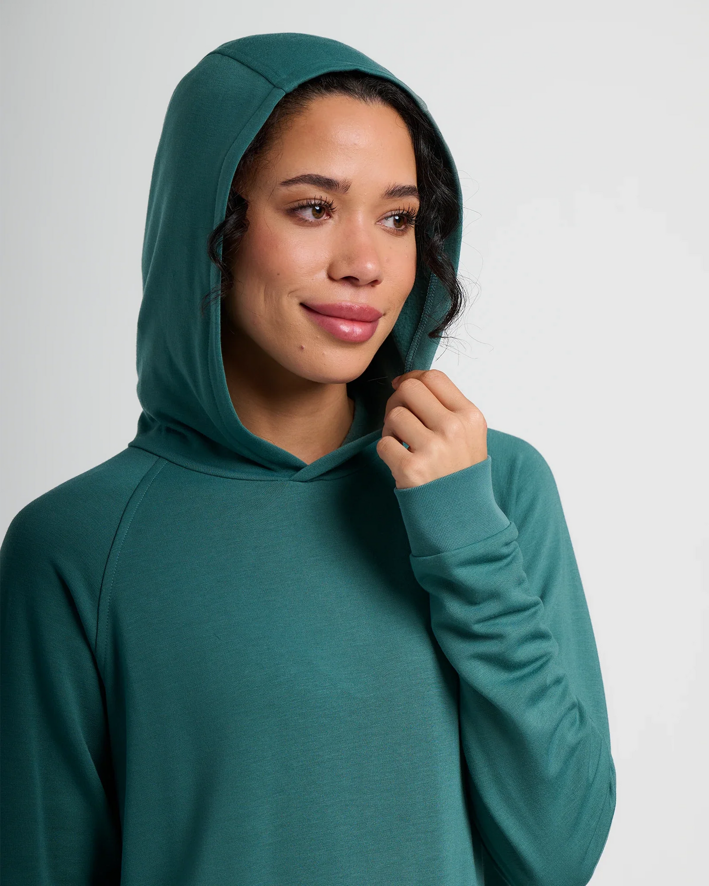 Women's Bamboo Lightweight Fleece Hoodie - Sea Pine
