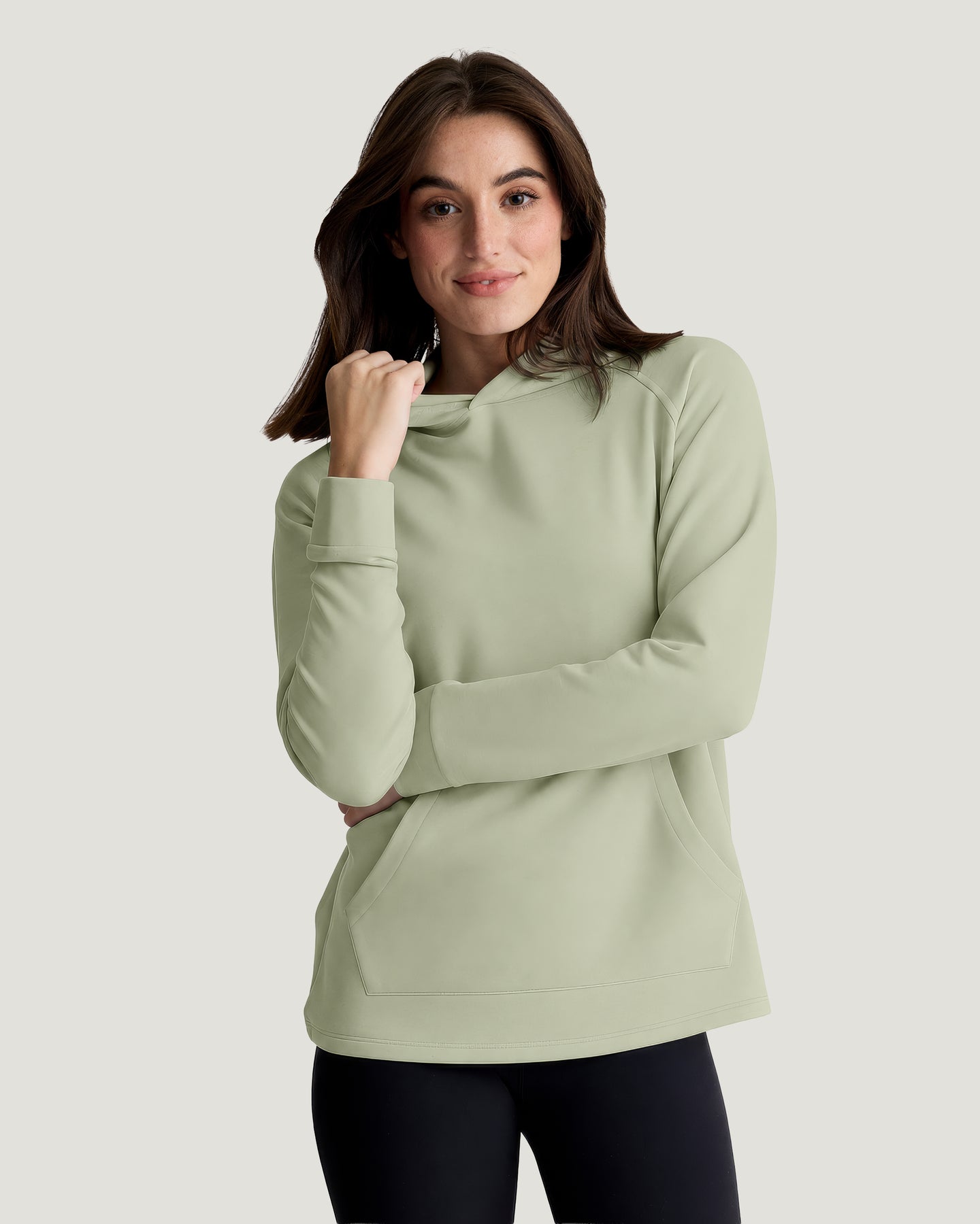 Women's Bamboo Lightweight Fleece Hoodie - Tea