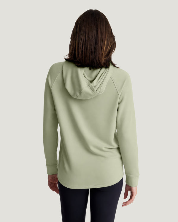 Women's Bamboo Lightweight Fleece Hoodie - Tea