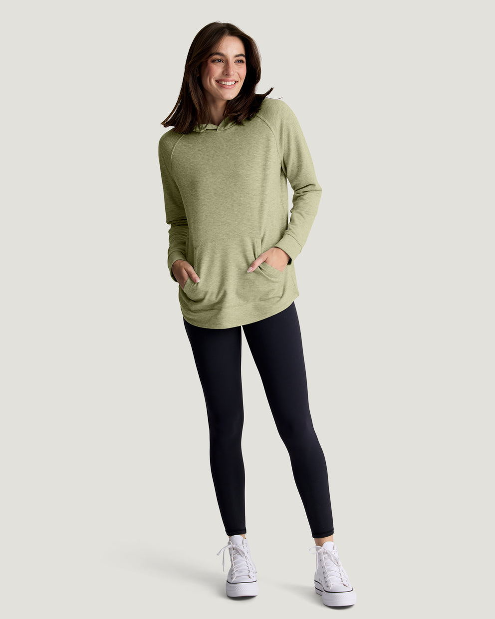 Women's Bamboo Lightweight Fleece Hoodie - Tea