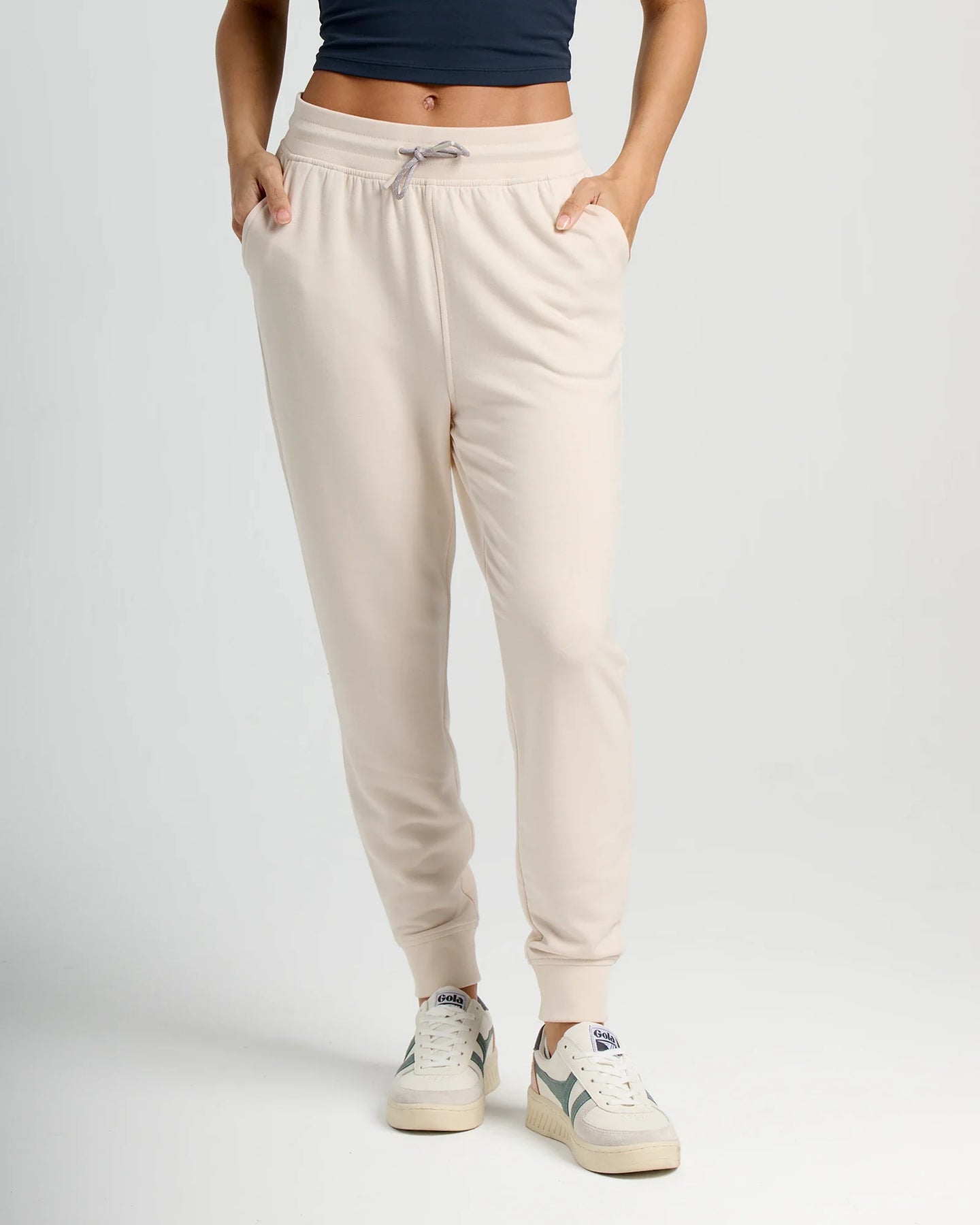 Women's Bamboo Lightweight Fleece Jogger - Stone