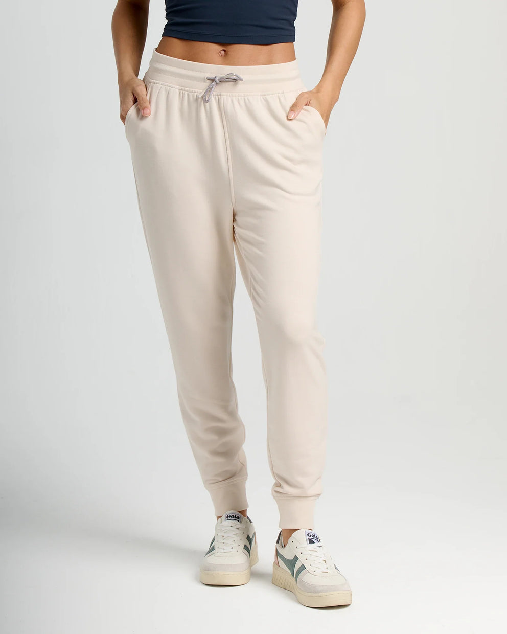 Women's Bamboo Lightweight Fleece Jogger - Stone