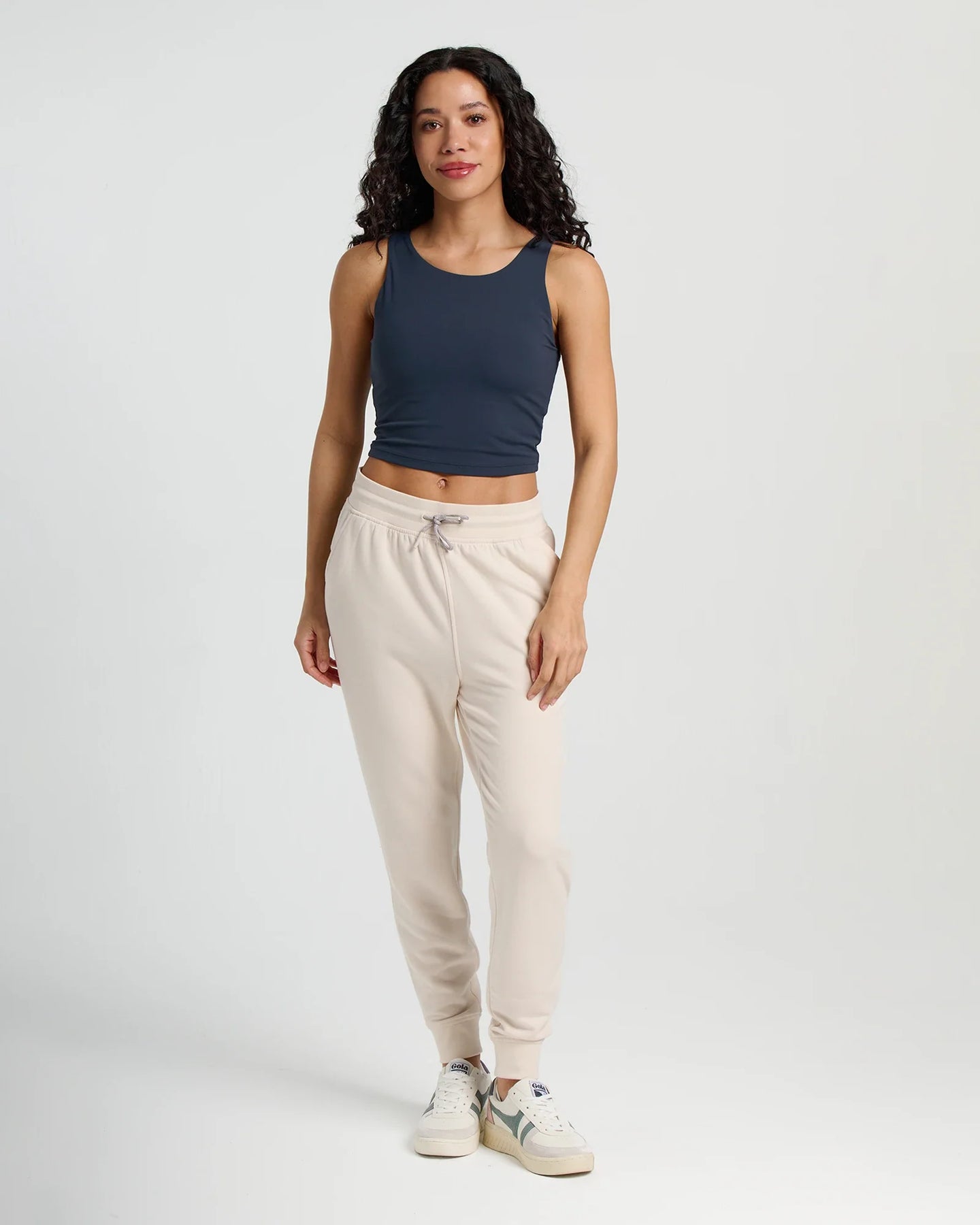 Women's Bamboo Lightweight Fleece Jogger - Stone