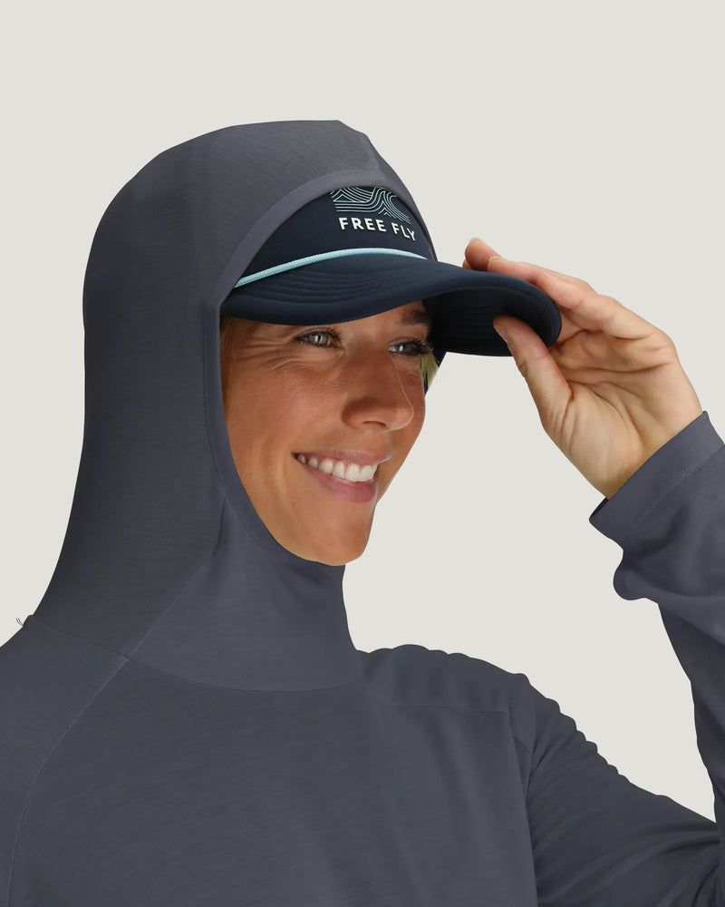 Women's Bamboo Lightweight Hoodie II - Storm Cloud