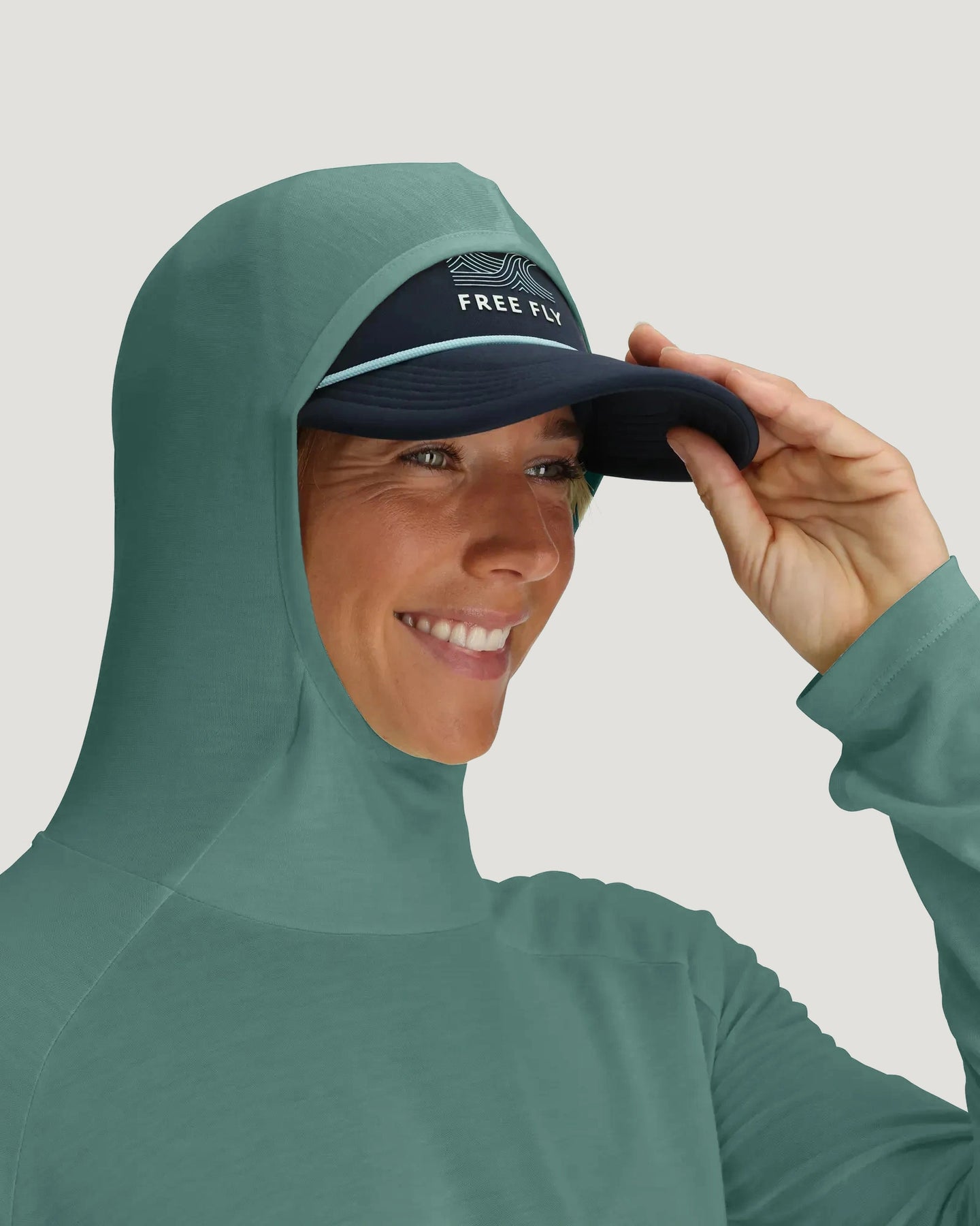 Women's Bamboo Lightweight Hoodie II - Sea Pine